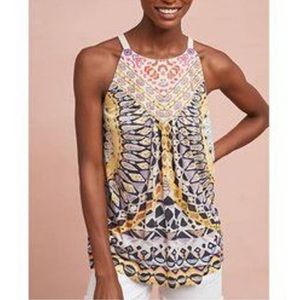 Anthropologie Multicolor Patterned Tank Top